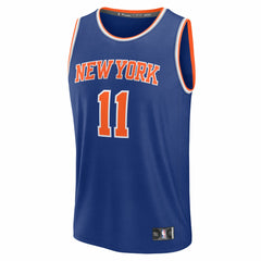 Jalen Brunson New York Knicks Youth Fast Break Replica Player Jersey Icon Edition Blue - NBA