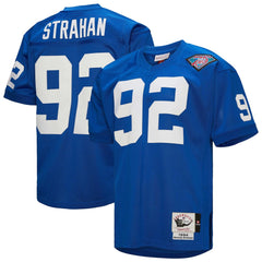 Michael Strahan New York Giants 1994 Authentic Throwback Retired Player Jersey Royal | Mitchell & Ness