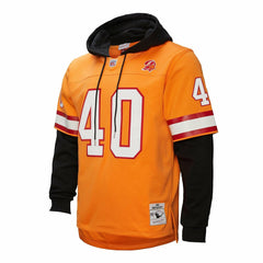 Mike Alstott Tampa Bay Buccaneers Player Name & Number Hoodie Legacy Jersey Orange | Mitchell & Ness