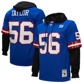 Lawrence Taylor New York Giants Player Name & Number Hoodie Legacy Jersey Royal | Mitchell & Ness