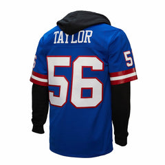 Lawrence Taylor New York Giants Player Name & Number Hoodie Legacy Jersey Royal | Mitchell & Ness