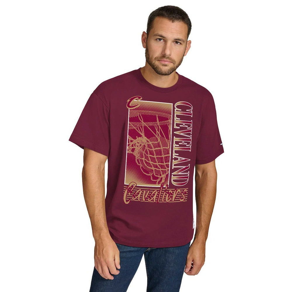 Cleveland Cavaliers Tommy Jeans Noah Swish T-Shirt Wine - NBA