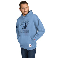 Memphis Grizzlies Tommy Jeans Sebastian Pullover Hoodie Light Blue - NBA