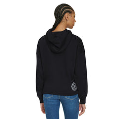 San Antonio Spurs Tommy Jeans Women's Stella Cropped Pullover Hoodie Black - NBA