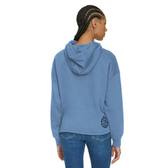 Memphis Grizzlies Tommy Jeans Women's Stella Cropped Pullover Hoodie Light Blue - NBA