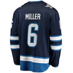 Colin Miller Winnipeg Jets Fanatics Home Premier Breakaway Player Jersey - Navy - NHL