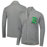 Boston Celtics Sportiqe Unisex Henshaw Full-Button Cardigan Sweater Heather Gray - NBA