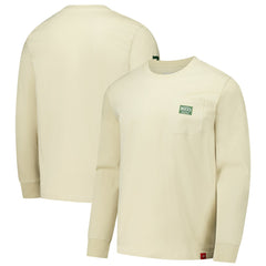 Milwaukee Bucks Sportiqe Unisex Wales Heavyweight Pocket Long Sleeve T-Shirt Cream - NBA