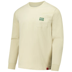 Milwaukee Bucks Sportiqe Unisex Wales Heavyweight Pocket Long Sleeve T-Shirt Cream - NBA