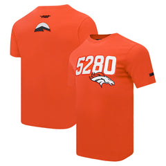 Denver Broncos Pro Standard Frozen Single Jersey T-Shirt Orange | NFL