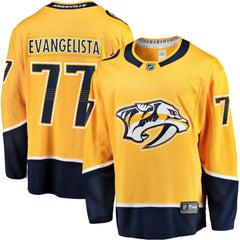 Luke Evangelista Nashville Predators Fanatics Premier Breakaway Player Jersey - Gold - NHL