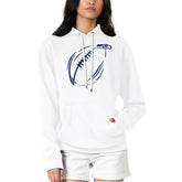 Seattle Seahawks G-III 4Her by Carl Banks Women's Football Logo Fleece Tri-Blend Pullover Hoodie White | NFL
