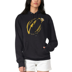 Minnesota Vikings G-III 4Her by Carl Banks Women's Football Logo Fleece Tri-Blend Pullover Hoodie Black | NFL