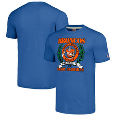 Randy Gradishar Denver Broncos Homage Unisex Caricature Retired Player Tri-Blend T-Shirt Royal | NFL