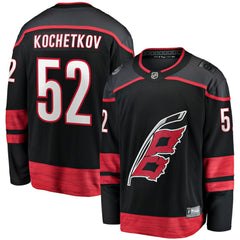 Pyotr Kochetkov Carolina Hurricanes Fanatics Home Premier Breakaway Player Jersey - Black - NHL