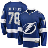 Emil Lilleberg Tampa Bay Lightning Fanatics Home Premier Breakaway Player Jersey - Blue - NHL