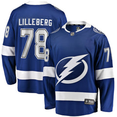 Emil Lilleberg Tampa Bay Lightning Fanatics Home Premier Breakaway Player Jersey - Blue - NHL