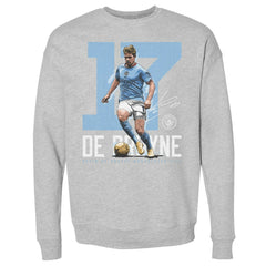 Manchester City 500 Level Bold Number Pullover Crewneck Sweatshirt Heather Gray - FIFA World CUP