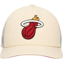 Miami Heat Trucker Adjustable Hat Cream - NBA