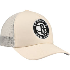 Brooklyn Nets Trucker Adjustable Hat Cream - NBA