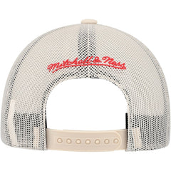 Chicago Blackhawks Mitchell & Ness Foam Front Trucker Adjustable Hat - Cream - NHL