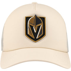 Vegas Golden Knights Mitchell & Ness Foam Front Trucker Adjustable Hat - Cream - NHL