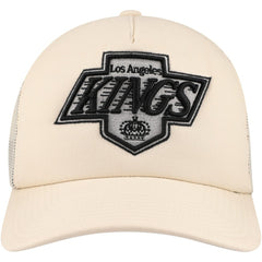 Los Angeles Kings Mitchell & Ness Foam Front Trucker Adjustable Hat - Cream - NHL