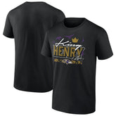 Derrick Henry Baltimore Ravens King Henry's Crown T-Shirt Black | NFL