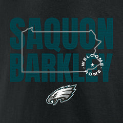 Saquon Barkley Philadelphia Eagles Welcome Home T-Shirt Black | NFL