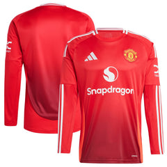 Manchester United 2024/25 Home Long Sleeve Replica Jersey Red | Adidas Online