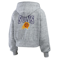 Phoenix Suns WEAR by Erin Andrews Women's Speckled Radiator Full-Zip Hoodie Heather Gray - NBA
