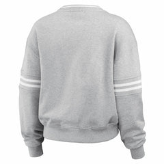 Milwaukee Bucks WEAR by Erin Andrews Women's French Terry Pullover Sweatshirt Heather Gray - NBA