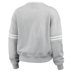 Chicago Bulls WEAR by Erin Andrews Women's French Terry Pullover Sweatshirt Heather Gray - NBA