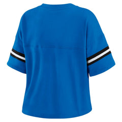 Orlando Magic WEAR by Erin Andrews Women's Color Block Boxy V-Neck T-Shirt Blue - NBA