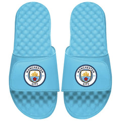 Manchester City ISlide Unisex Primary Logo Slide Sandals Sky Blue - FIFA World CUP