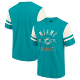 Miami Dolphins Darius Rucker Collection Football T-Shirt Aqua | Fanatics