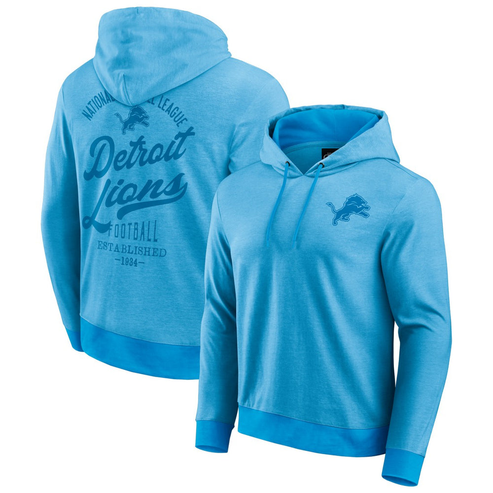 Detroit Lions Darius Rucker Collection Tonal Knit Pullover Hoodie Blue | Fanatics