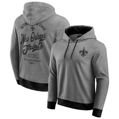 New Orleans Saints Darius Rucker Collection Tonal Knit Pullover Hoodie Black | Fanatics