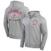 Arizona Cardinals Darius Rucker Collection Vintage Stripe Full-Zip Hoodie Heather Gray | Fanatics