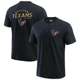 Houston Texans Darius Rucker Collection Washed Henley T-Shirt Black | Fanatics