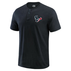 Houston Texans Darius Rucker Collection Washed Henley T-Shirt Black | Fanatics