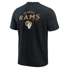 Los Angeles Rams Darius Rucker Collection Washed Henley T-Shirt Black | Fanatics