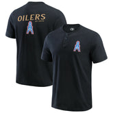 Tennessee Titans Darius Rucker Collection Washed Henley T-Shirt Black | Fanatics