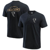 Atlanta Falcons Darius Rucker Collection Washed Henley T-Shirt Black | Fanatics
