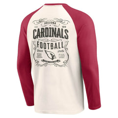 Arizona Cardinals Darius Rucker Collection Raglan Henley T-Shirt Cream/Cardinal | Fanatics