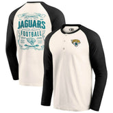 Jacksonville Jaguars Darius Rucker Collection Raglan Henley T-Shirt Cream/Black | Fanatics
