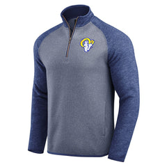 Los Angeles Rams Darius Rucker Collection Tonal Quarter-Zip Jacket Blue | Fanatics