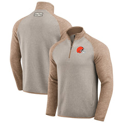 Cleveland Browns Darius Rucker Collection Tonal Quarter-Zip Jacket Tan | Fanatics