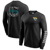 Jacksonville Jaguars Darius Rucker Collection Washed Waffle-Knit Long Sleeve T-Shirt Black | Fanatics