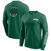 New York Jets Darius Rucker Collection Washed Waffle-Knit Long Sleeve T-Shirt Green | Fanatics